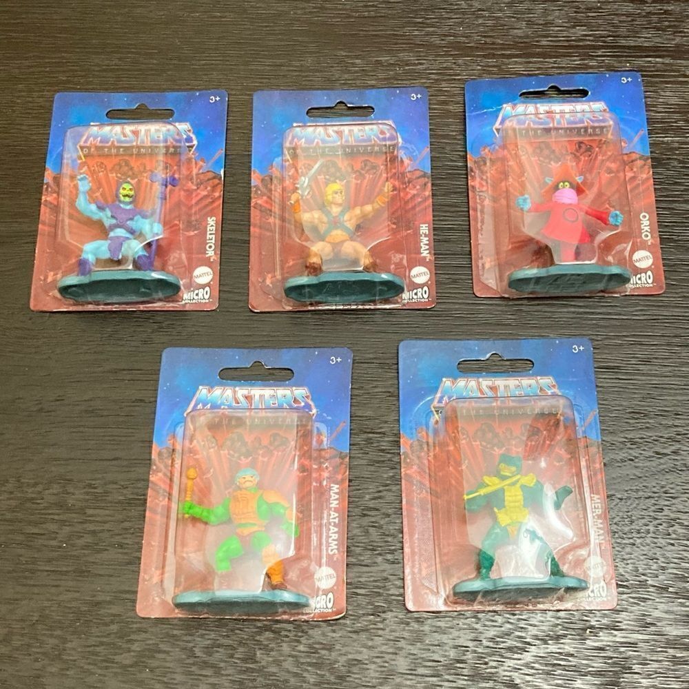 Masters of the Universe Mattel Micro Collection.  Set of 5 figures.